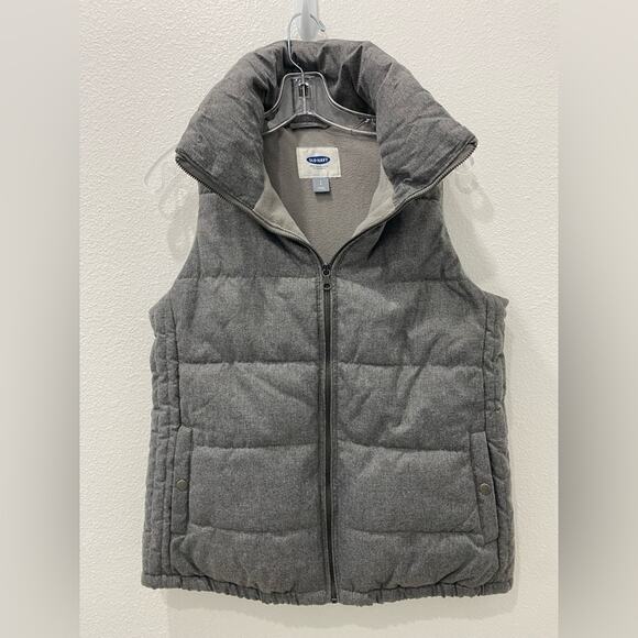Old navy gray vest small zipper - Picture 1 of 8